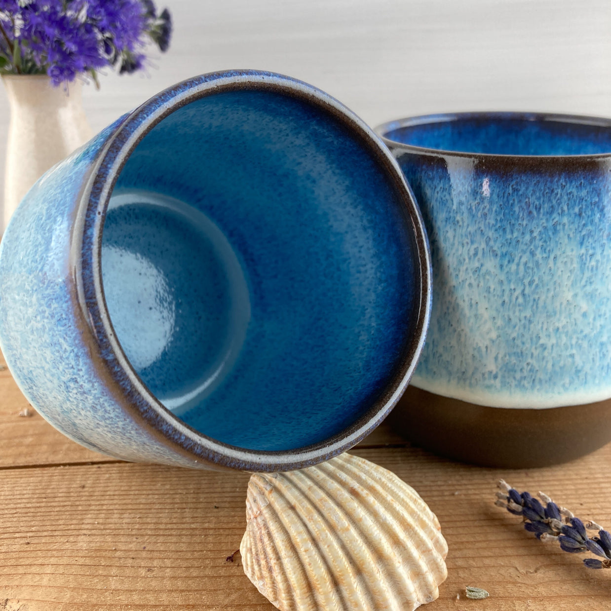 Ceramic mug Arctic Ice 250 ml - handmade and dishwasher safe