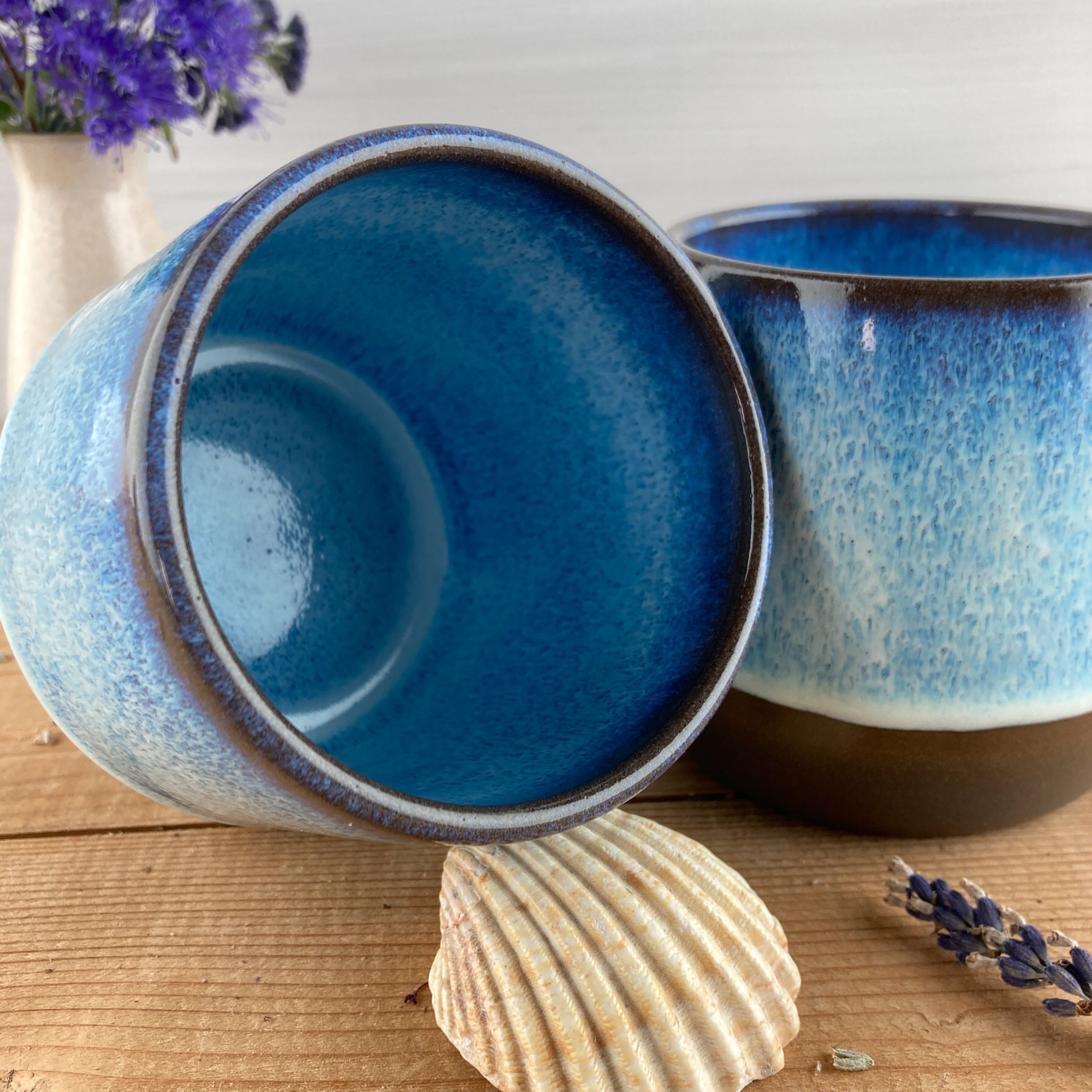 Ceramic mug Arctic Ice 250 ml - handmade and dishwasher safe