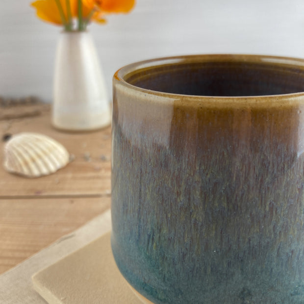 Ceramic mug Coffee & Ice 180 ml, handmade and dishwasher safe