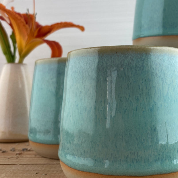 Mug en céramique Caraïbes 250 ml - fait main et lavable au lave-vaisselle