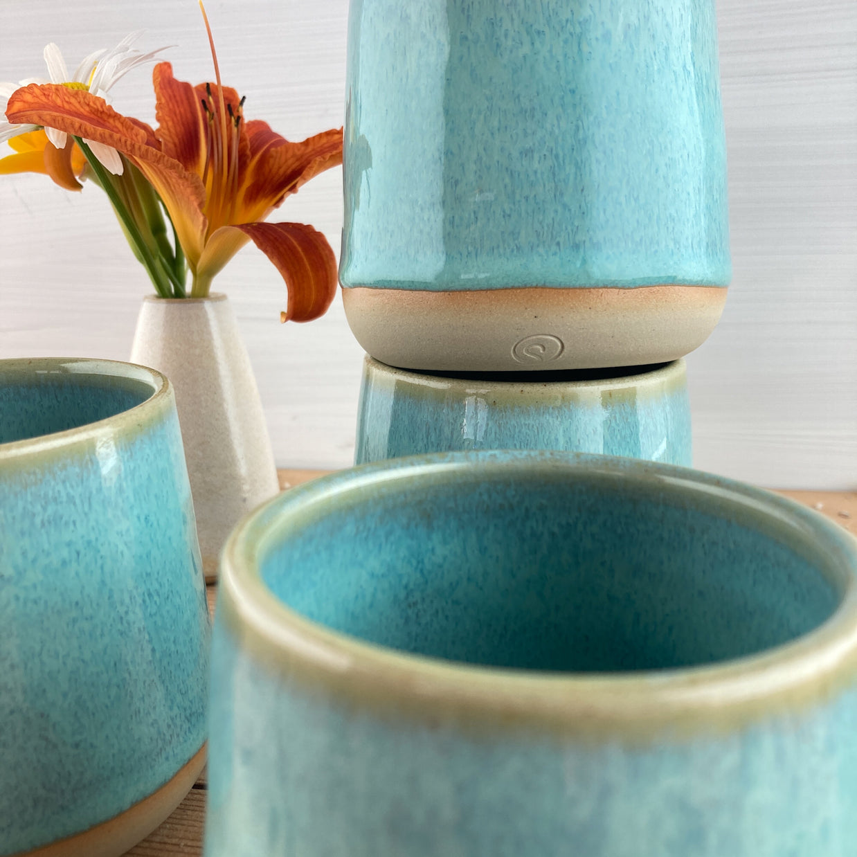 Ceramic mug Caribbean 250 ml - handmade and dishwasher safe