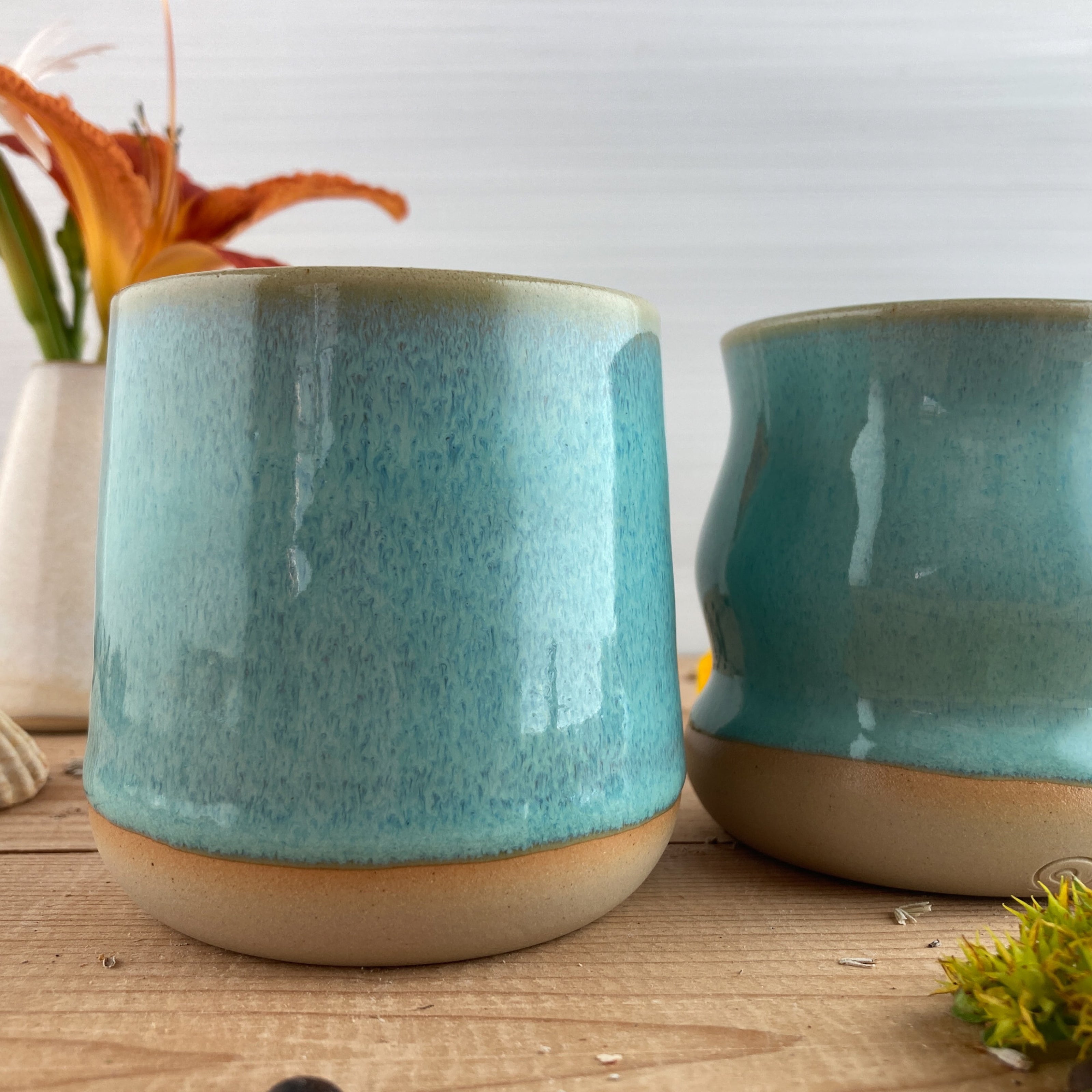 Ceramic mug Caribbean 250 ml - handmade and dishwasher safe