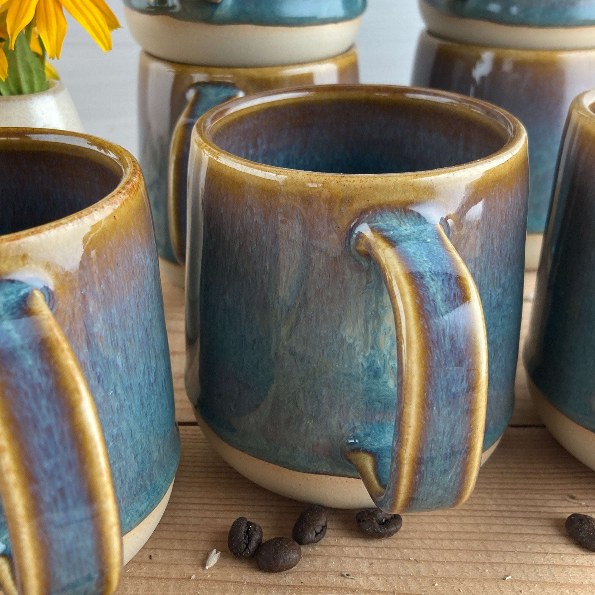 Ceramic cup Coffee & Ice 250 ml - handmade and dishwasher safe
