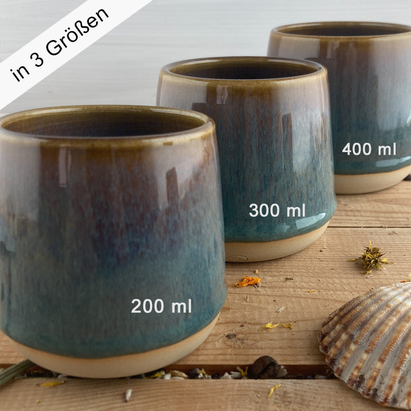 Mug en céramique Café & Glace 250 ml - fait main et lavable au lave-vaisselle