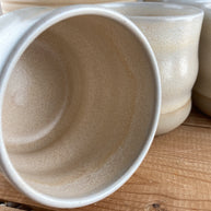 Becher Caramel gewellt