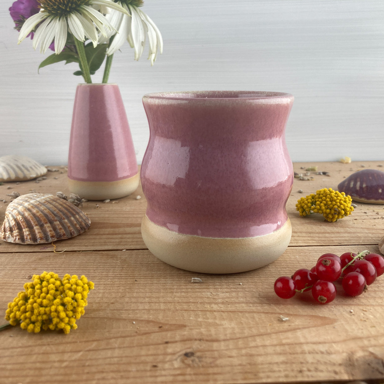 Becher Raspberry gewellt