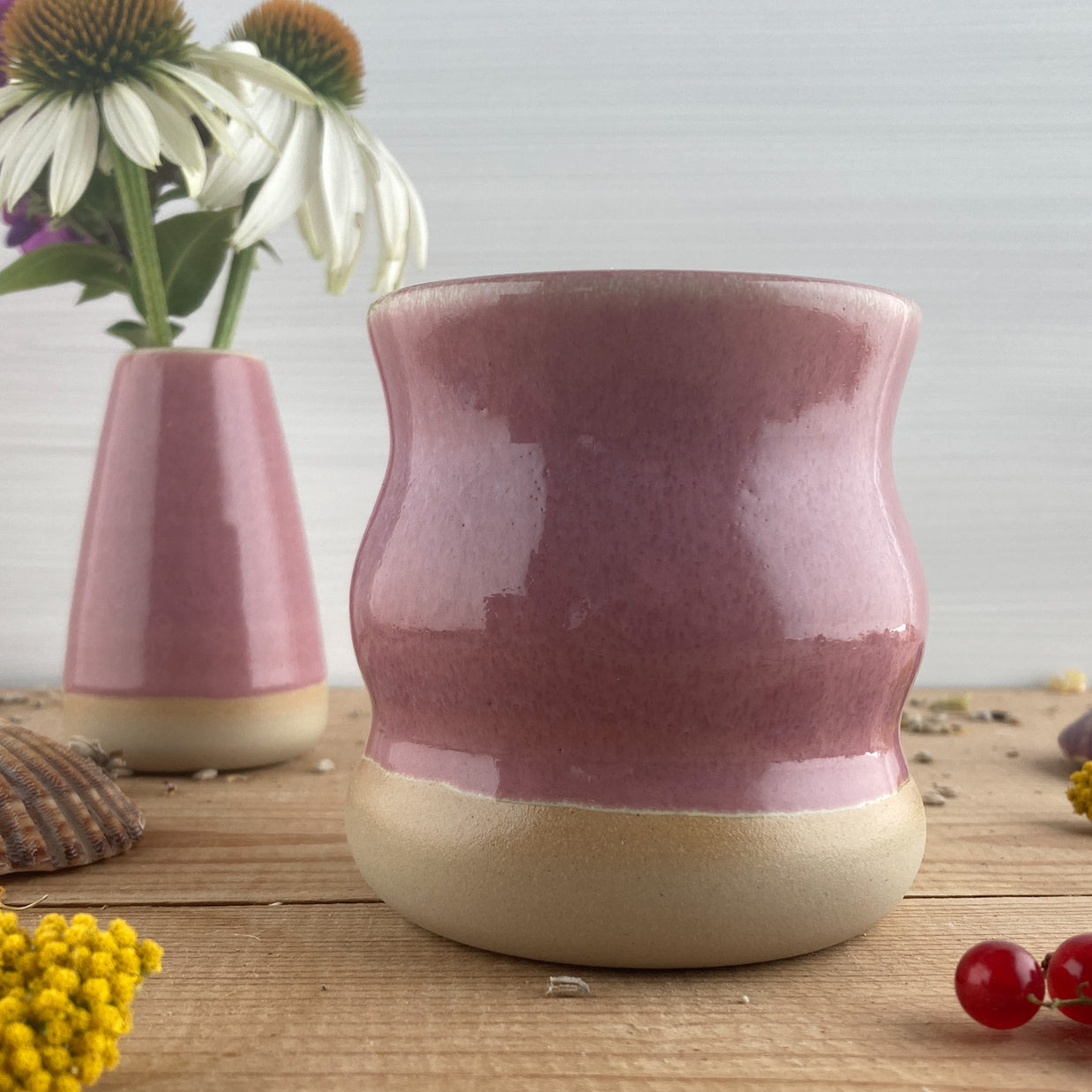 Becher Raspberry gewellt